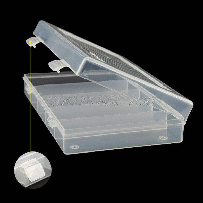 Rectangular Clear Plastic Storage Box Collection Case Protector for 100Pcs 27Mm/30Mm Coin Capsules Holder or 5Pcs 27Mm Coin Tube