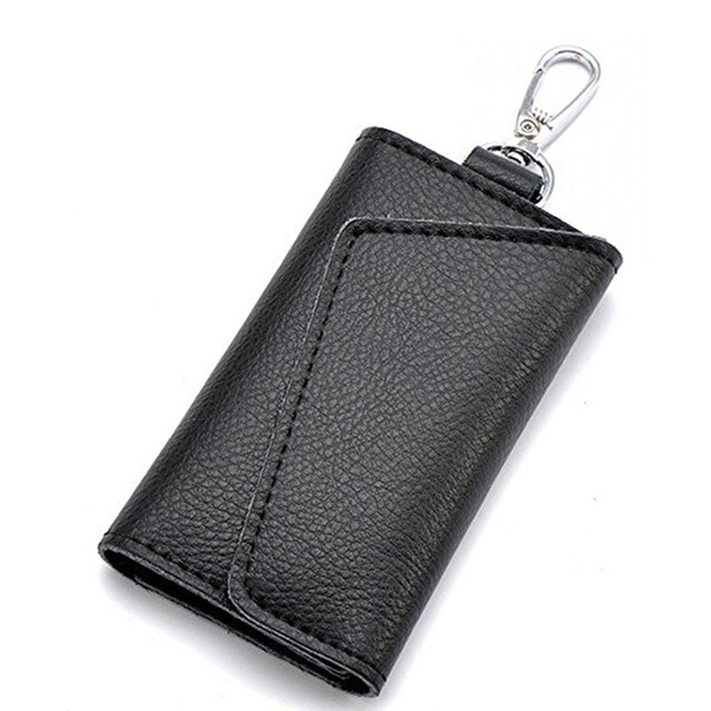 New Key Holder Wallet Genuine Leather Unisex Solid Key Wallet Organizer Bag Car Housekeeper Wallet Card Holder TR883579