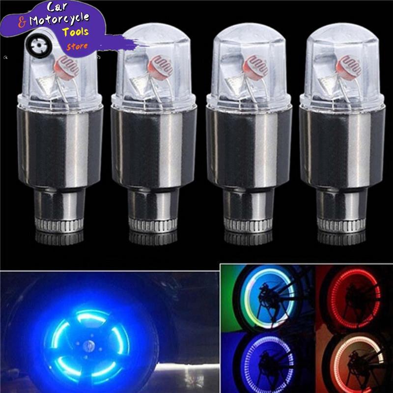 2Pcs LED Car Bike Wheel Tire 