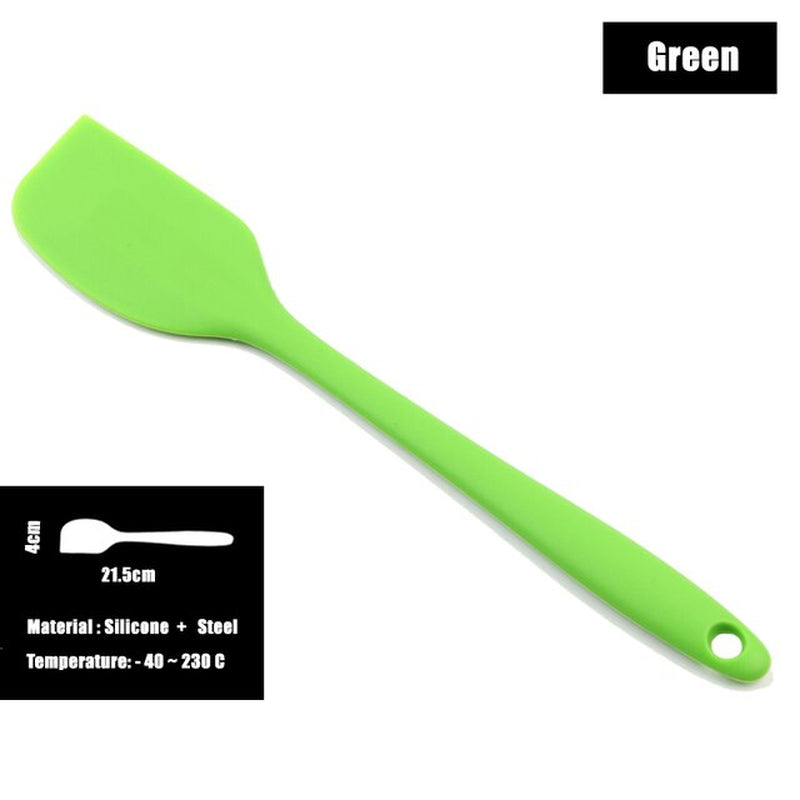 Silicone Scraper Cream Cake Spatula Mixing Batter Scraper Brush Butter Mixer Cake Brushes Baking Kitchenware Hot Sale Cake Tools