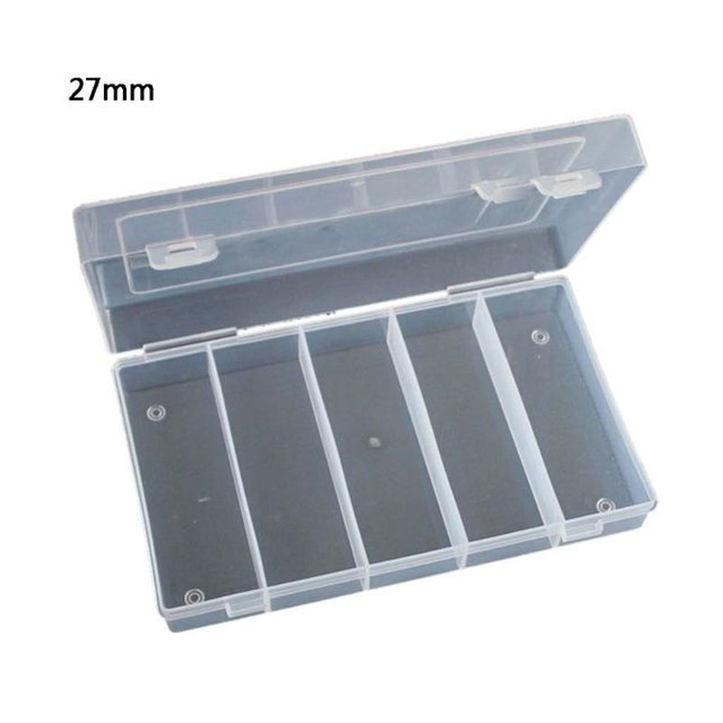 Rectangular Clear Plastic Storage Box Collection Case Protector for 100Pcs 27Mm/30Mm Coin Capsules Holder or 5Pcs 27Mm Coin Tube