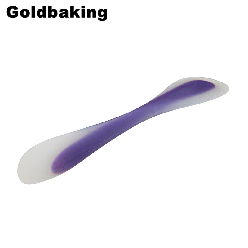 Goldbaking One Piece Double Side Multi-Function Silicone Spoon and Spatula Silicon Jar Scraper