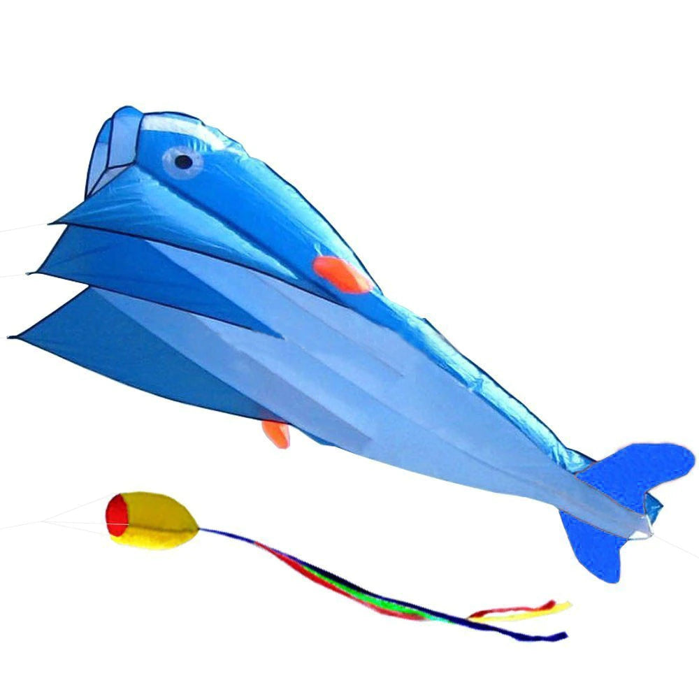 Free Shipping Large Dolphin Kite Flying Soft Kites Line Ripstop Nylon Outdoor Toys Octopus Kite Factory Alien Inflatable Kites